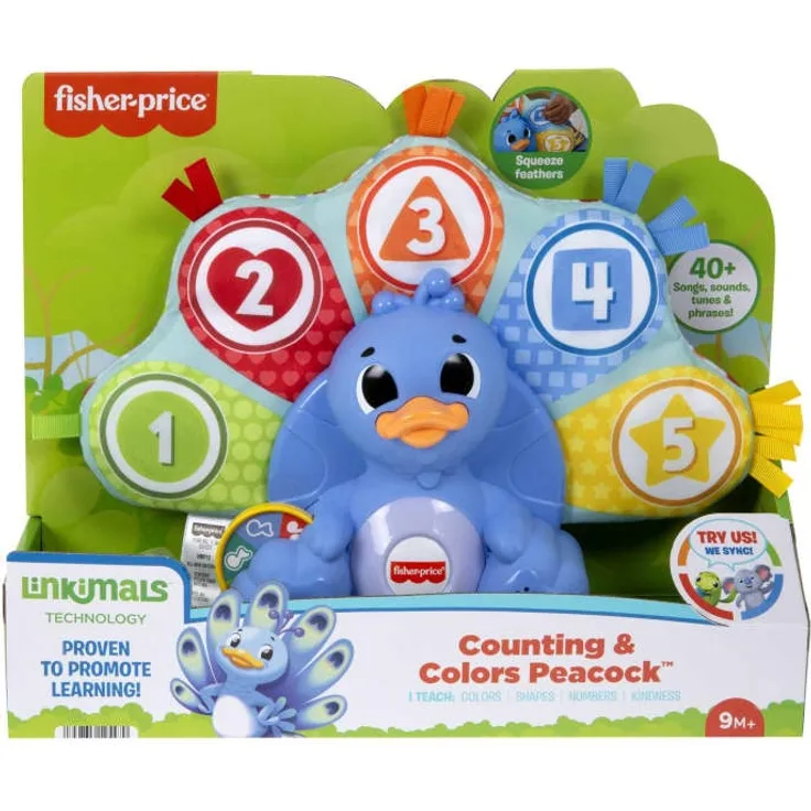 Mattel - Fisher-Price BlinkiLinkis Zahlen & Farben Pfau (D)