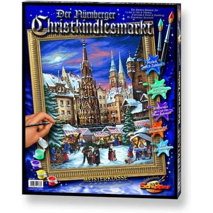 Schipper 609130336 - Malen nach Zahlen: Nürnberger Christkindelsmarkt