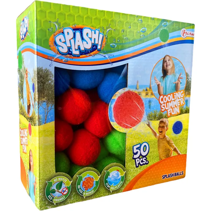 Splashballs 50er Pack Wasserbomben Wiederverwendbare Wasserbälle