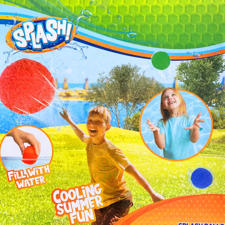 Splashballs 50er Pack Wasserbomben Wiederverwendbare Wasserbälle – Bild 2