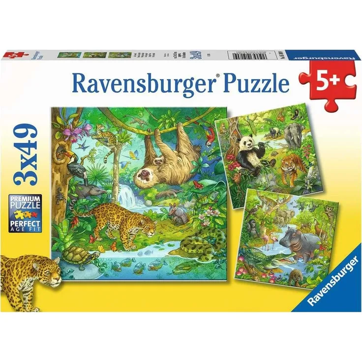 Ravensburger Kinder Puzzle 2 x 49 Teile Im Urwald