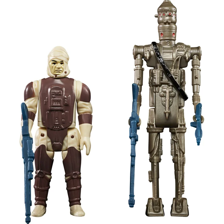 Star Wars Retro-Kollektion spezielles Kopfgeldjäger Doppelpack Dengar & IG-88, 9,5 cm große Figuren zu Star Wars: Das Imperium schlägt zurück – Bild 1