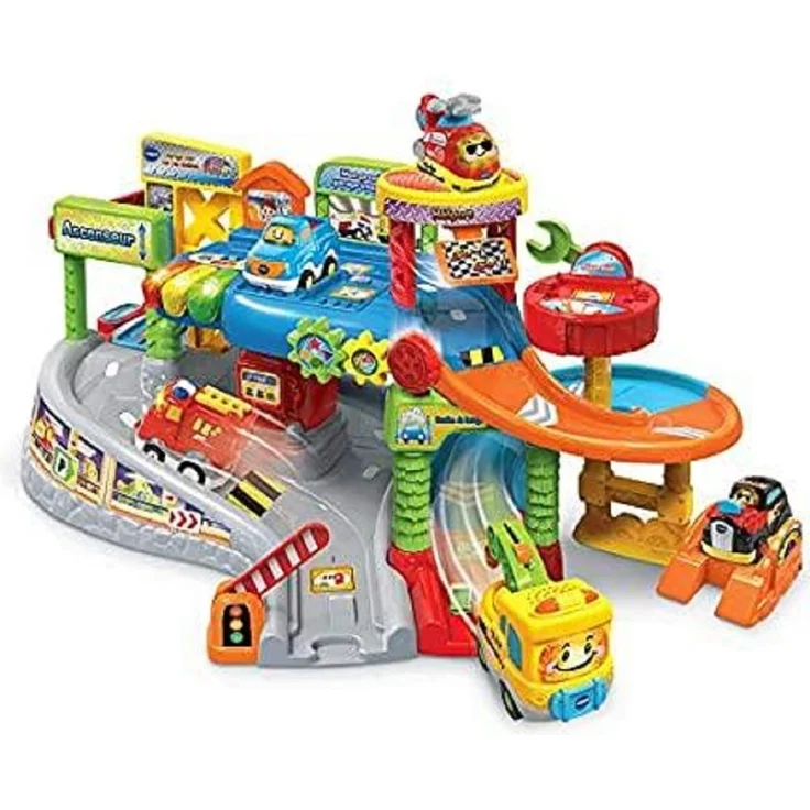 VTech 80-512775 Erste interaktive Garage TUT BOLIDES Univers, Mehrfarbig, 30 x 77 x 40. 5 cm