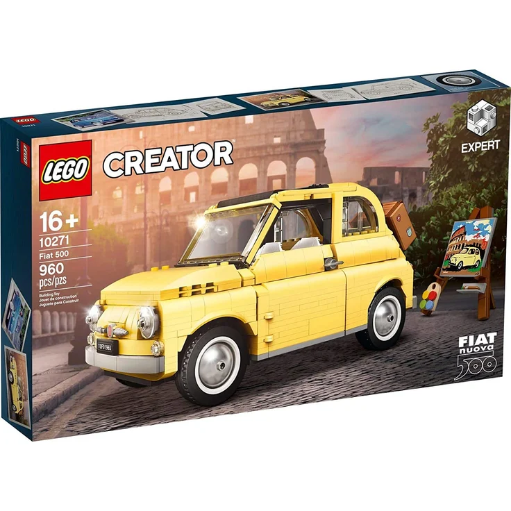 LEGO Creator Expert 10271 'Fiat 500', 960 Teile, ab 16 Jahren, originalgetreuer Modellbausatz mit zahlreichen Details – Bild 3