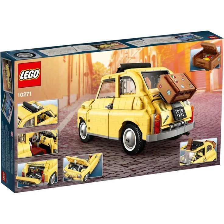LEGO Creator Expert 10271 'Fiat 500', 960 Teile, ab 16 Jahren, originalgetreuer Modellbausatz mit zahlreichen Details – Bild 4