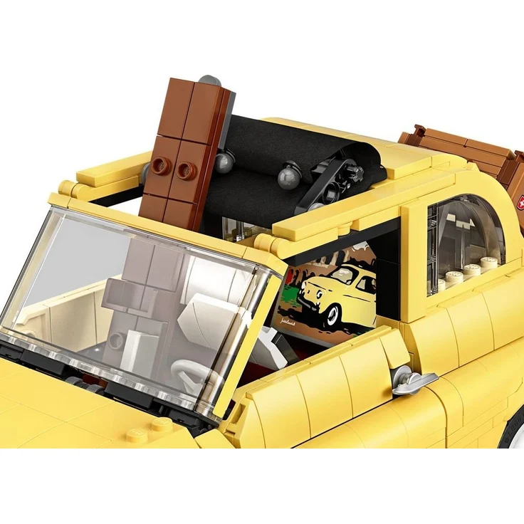 LEGO Creator Expert 10271 'Fiat 500', 960 Teile, ab 16 Jahren, originalgetreuer Modellbausatz mit zahlreichen Details – Bild 9