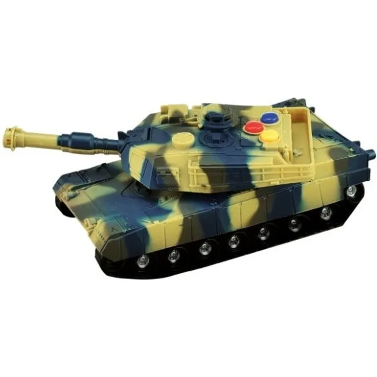 militärpanzer mit Licht und Ton 17 cm grün/gelb
