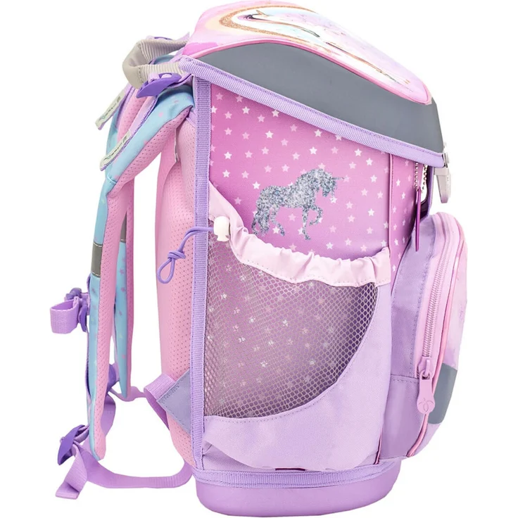Mini-Fit Rainbow Unicorn Schulranzen Set 4 tlg. mit Brustgurt für Mädchen – Bild 4