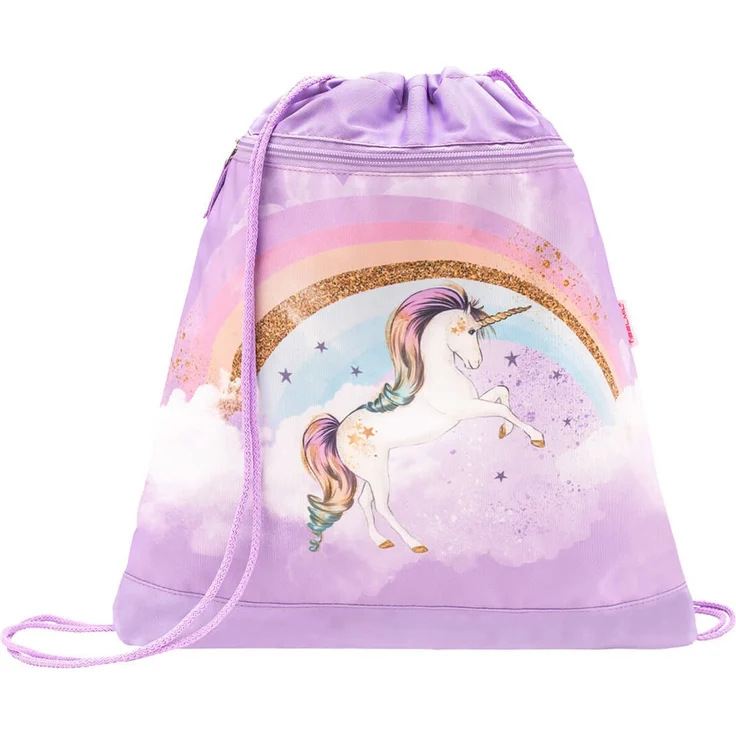 Mini-Fit Rainbow Unicorn Schulranzen Set 4 tlg. mit Brustgurt für Mädchen – Bild 8