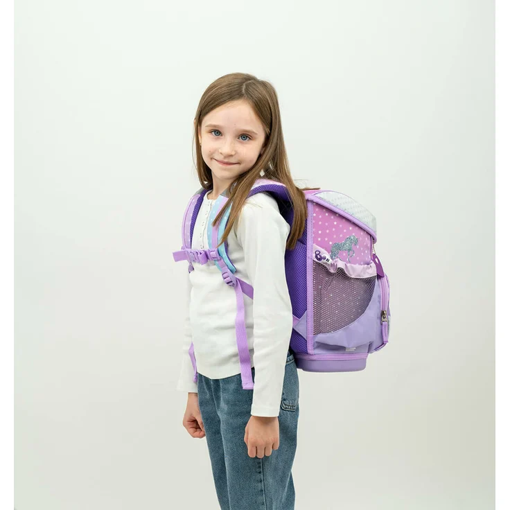 Mini-Fit Rainbow Unicorn Schulranzen Set 4 tlg. mit Brustgurt für Mädchen – Bild 9