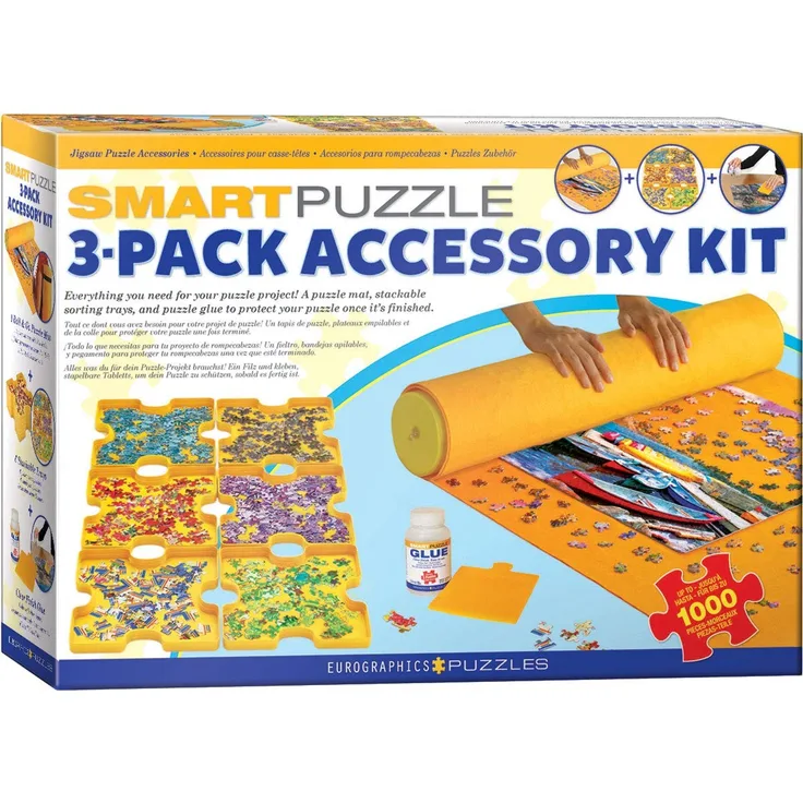 Eurographics 8955-0107 - Smart Puzzle, 3-Pack Accessory Kit, Puzzle-Zubehör, 3-teilig