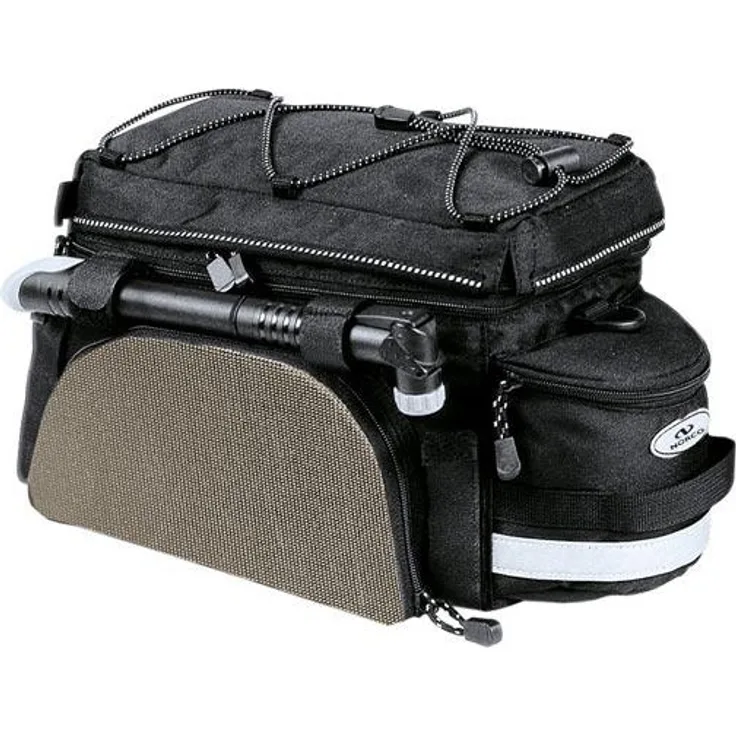 NORCO KLICKfix KANSAS GEPÄCKTRÄGERTASCHE schwarz-grau Fahrradtasche