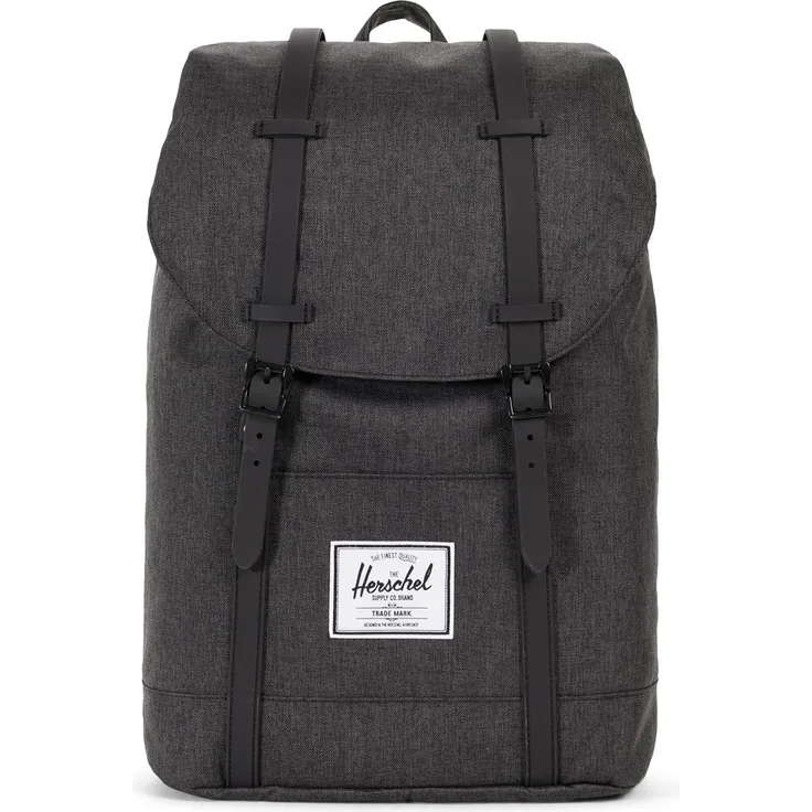 Herschel Retreat Backpack Laptop Rucksack Trekkingrucksack 10066 Black Crosshatch/Black