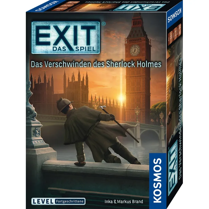 KOSMOS 'EXIT Das Spiel: Das Verschwinden des Sherlock Holmes', Denkspiel, 1-4 Spieler, ab 12 Jahren