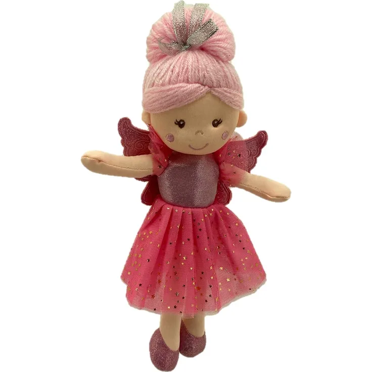 Sweety Toys 13241 Stoffpuppe Fee Plüschtier Prinzessin 30 cm rosa