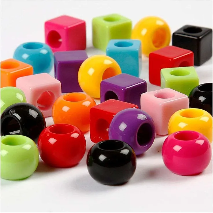 Multi-Mix, Größe 11 mm, Lochgröße 7 mm, Sortierte Farben, 1000 g, 1700ml, ca. 750 Stück