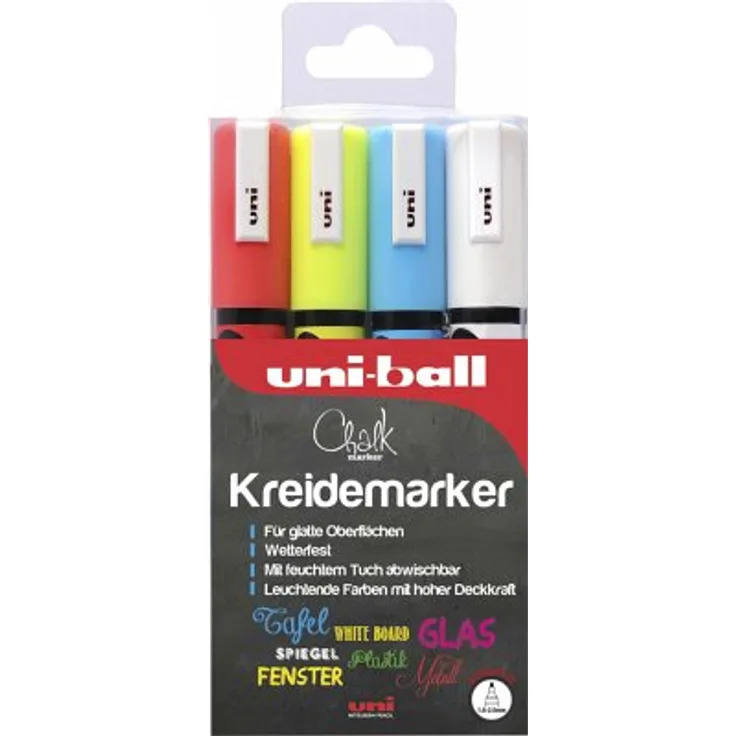 Marker UNI CHALK MARKER PWE-5M 4x
