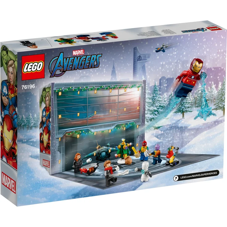 LEGO 76196 'Marvel Avengers Adventskalender', 298 Teile, ab 7 Jahren, beinhaltet 7 Minifiguren – Bild 4