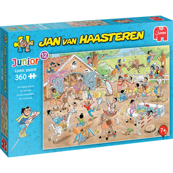 Jumbo Spiele 20083 Jan van Haasteren Junior 12 Die Reitschule 360 Teile Puzzle