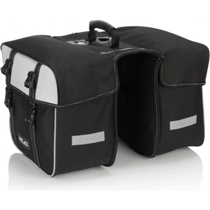 XLC Doppelpacktasche Traveller BA-S74 schwarz/anthrazit, 30x30x17cm, ca. 30 ltr