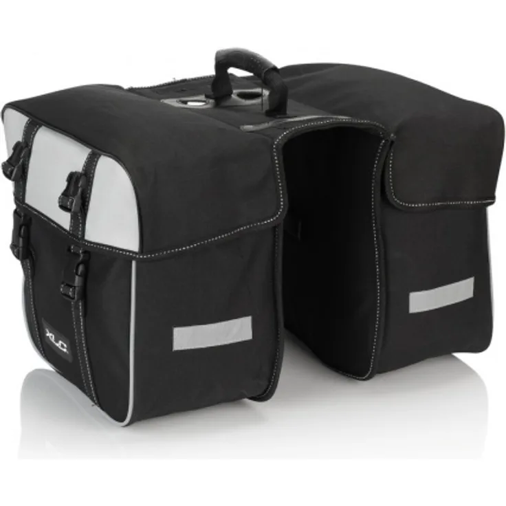 XLC Doppelpacktasche Traveller BA-S74 schwarz/anthrazit, 30x30x17cm, ca. 30 ltr