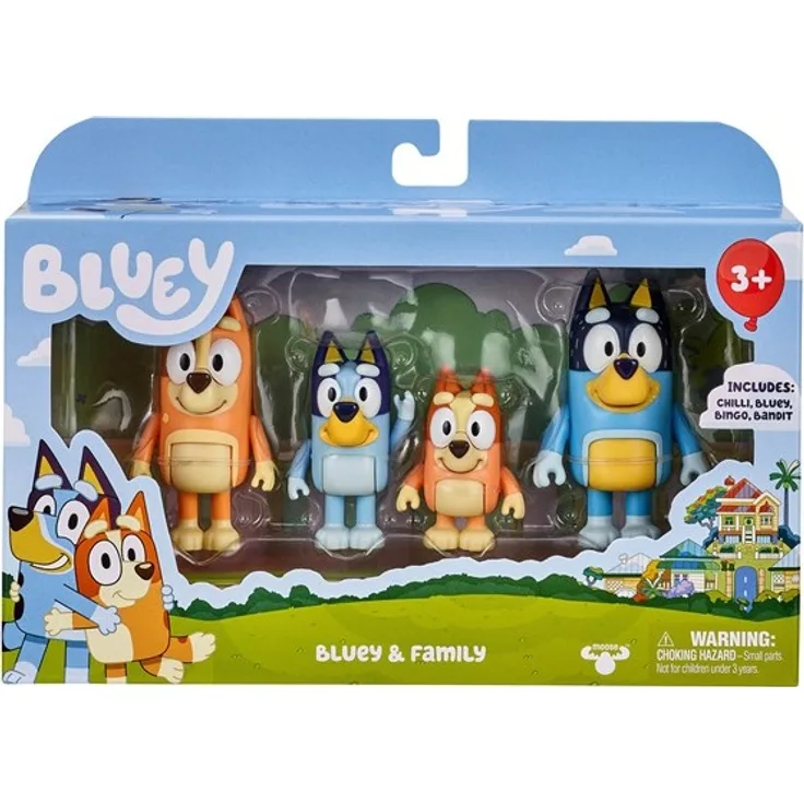 Bluey FIGURE 4PK - assorted S1, 1x Set, zufällige Auswahl - Preisvergleich