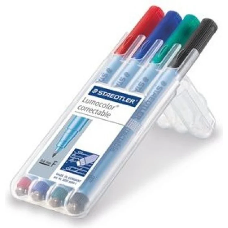 STAEDTLER Folienstift Lumocolor 305F WP4-1 F f. sort. 4 St. /Pack – Bild 2