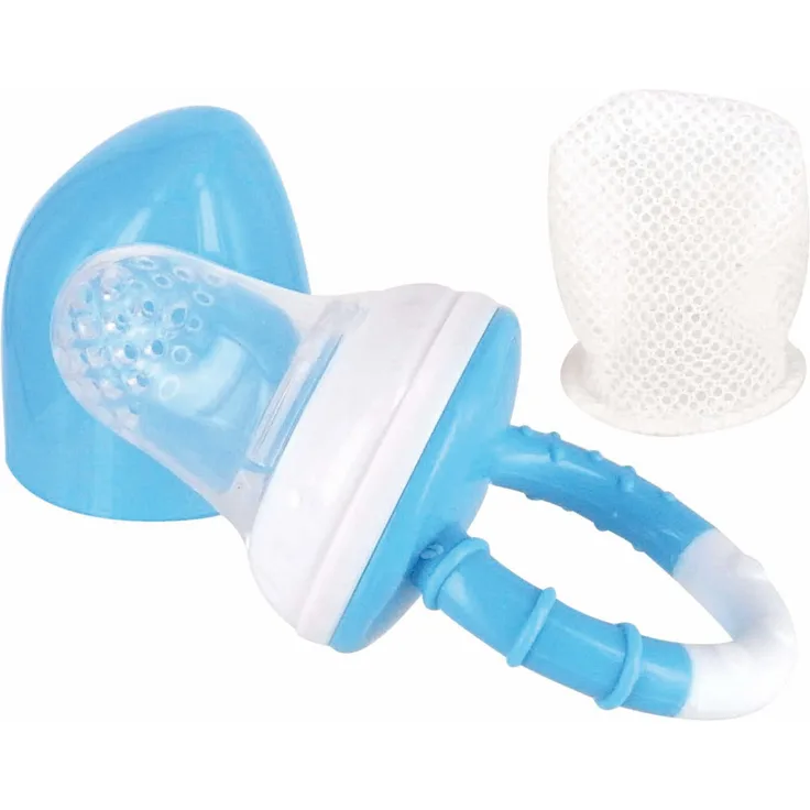dBb-Remond Discovery Lebensmittel Schnuller, blau transparent