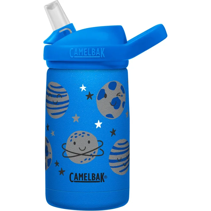 Camelbak Kinder Trinkflasche Eddy+ Kids Vacuum, 350 ml, Space Smiles - Blau