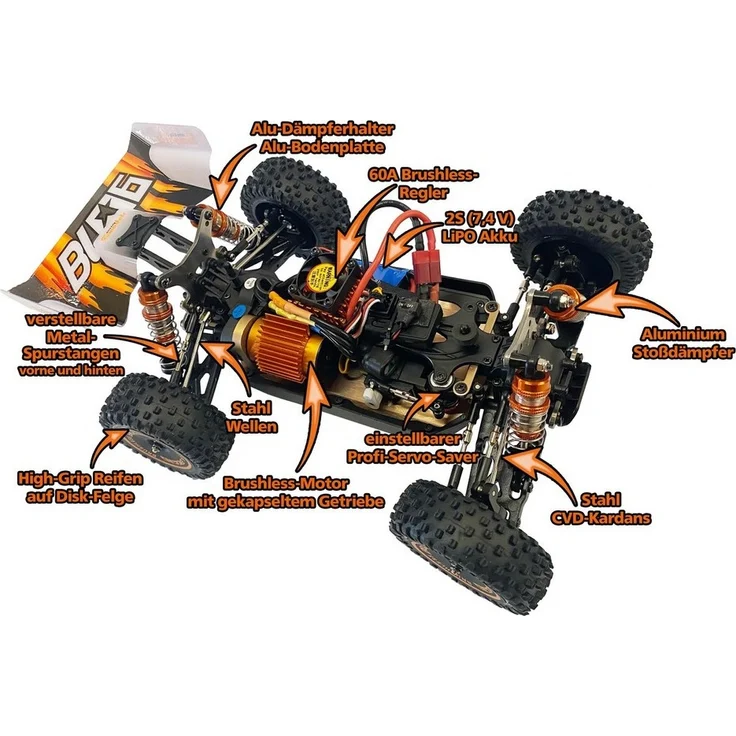 DF-Models BL06-Brushless 1:14 RTR Buggy-RTR 3127 – Bild 3