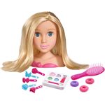 kopfschmuck My Girl Mädchen 18 cm blondes Haar 11 Stück