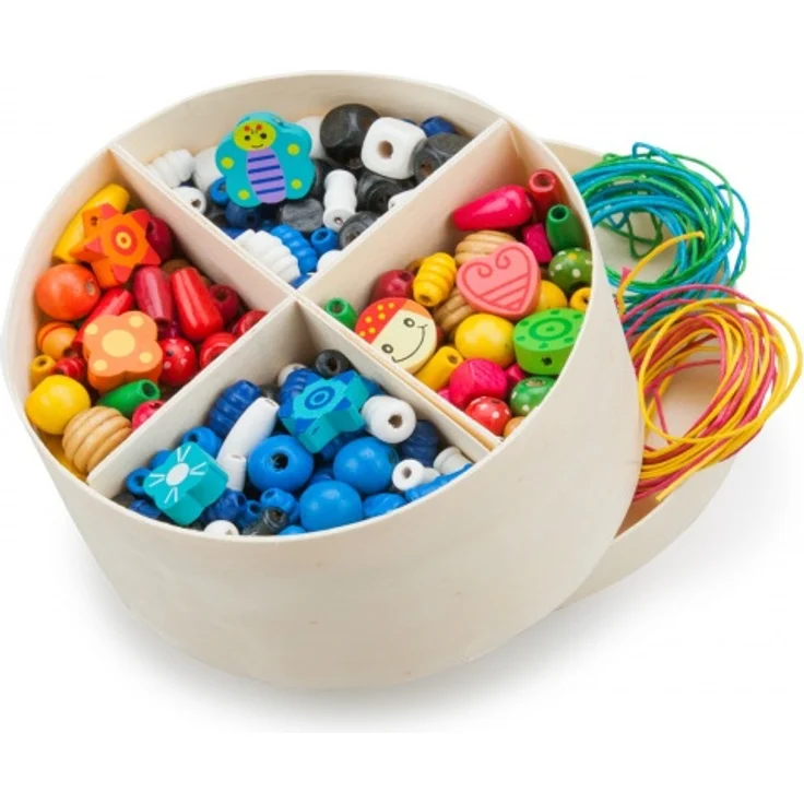 holzperlen in Schachtel 648-teilig – Bild 1