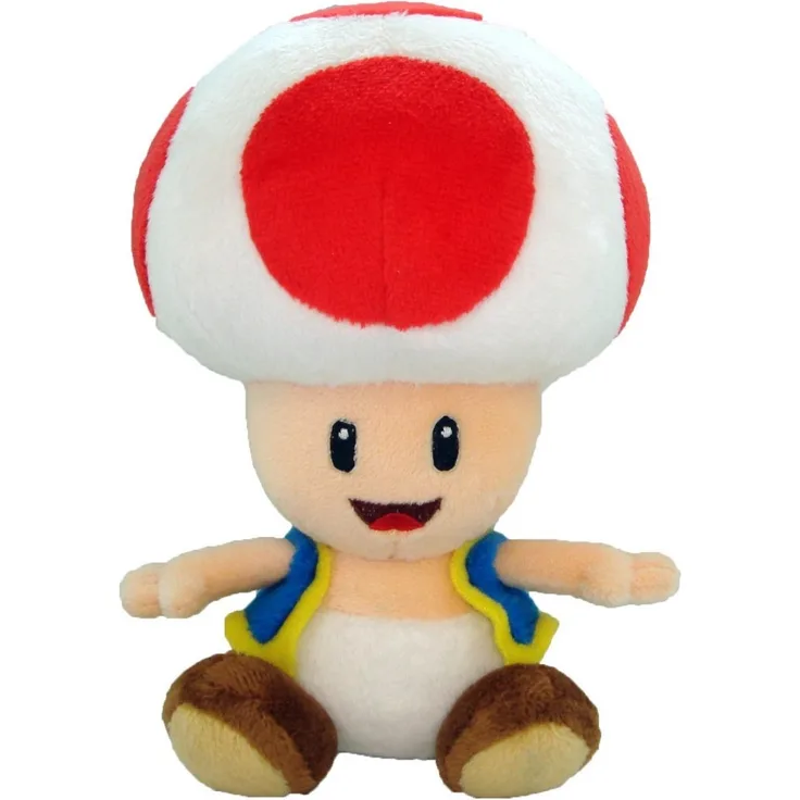 Nintendo Toad, Plüschfigur, rot, ca. 17 cm