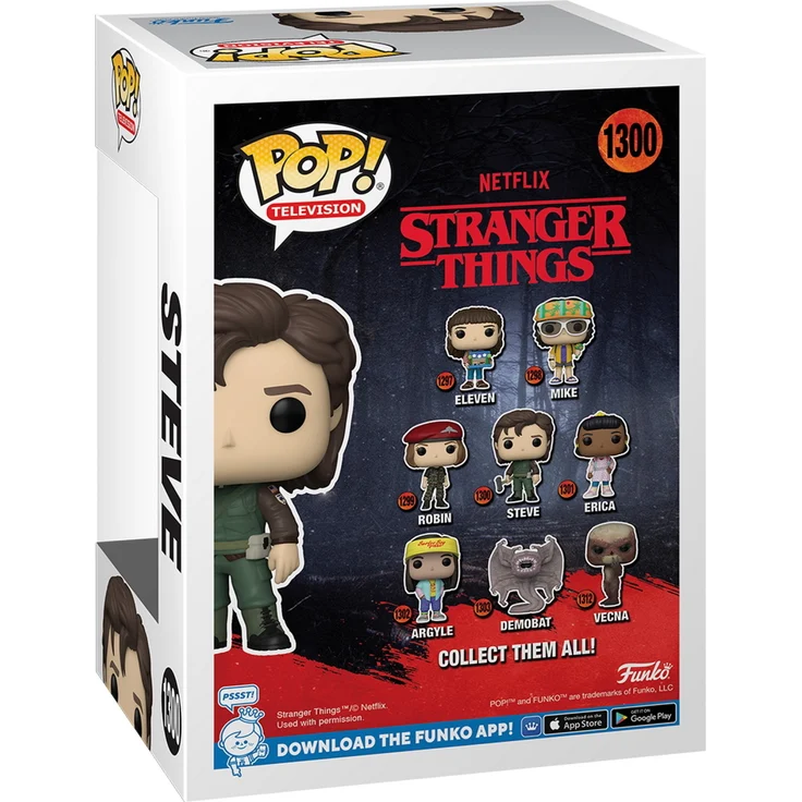 Stranger Things - Steve 1300 - Funko Pop! Vinyl Figur – Bild 2
