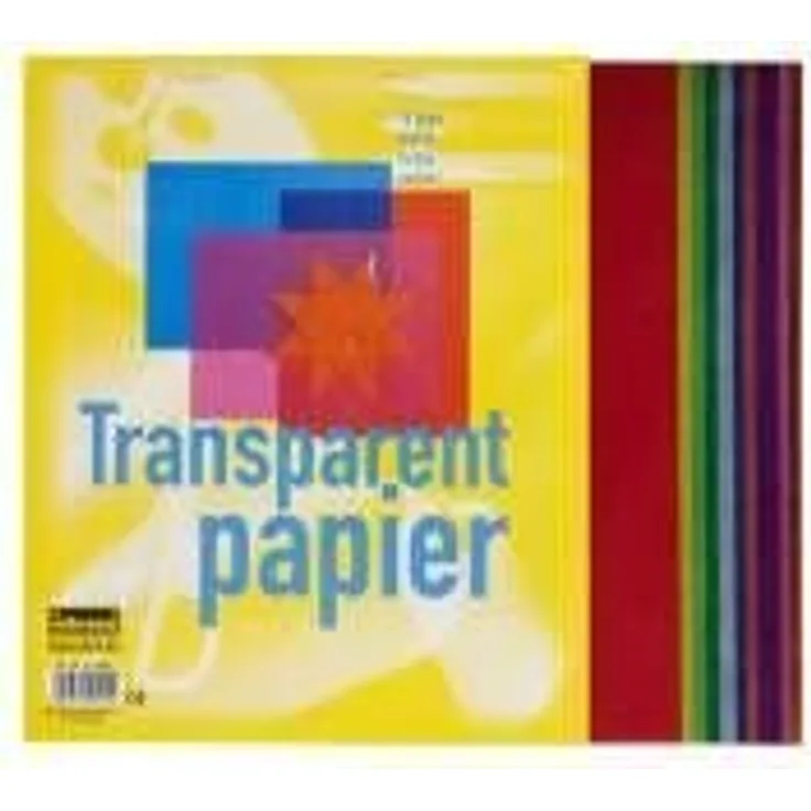 Transparentpapier A5, 10 Blatt farbig sortiert