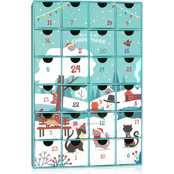 Adventskalender für Katzen und Katzenliebhaber zum Befüllen - DIY Haustier Kalender