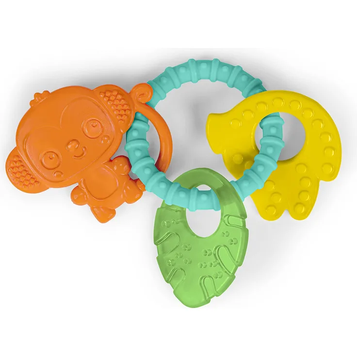 Bright Starts Tropical Chews Beißring, BPA-frei, für alle Babys ab 3 Monaten