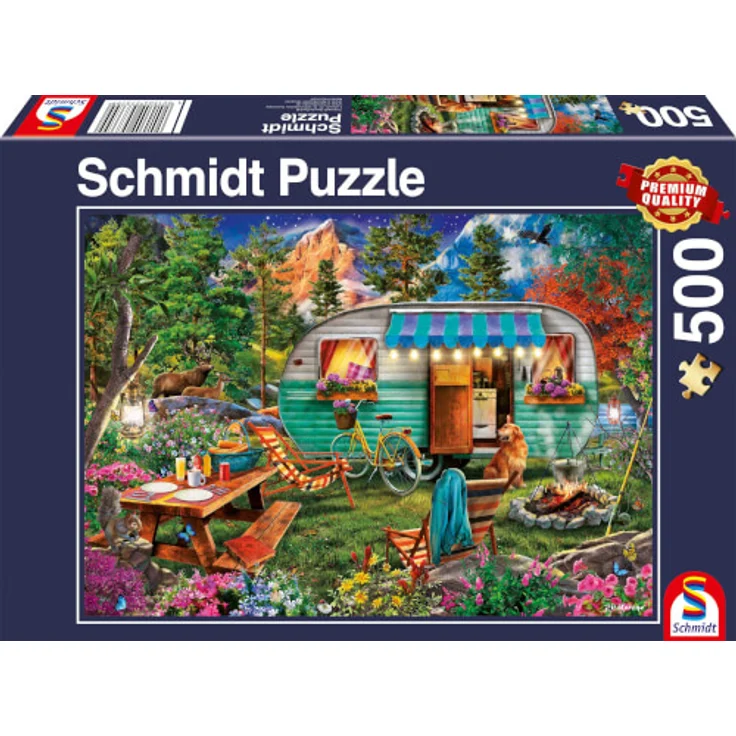 Schmidt Spiele 57379 Camper-Romantik, Puzzle 500 Teile