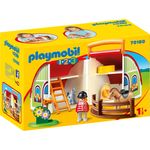 PLAYMOBIL 1.2.3 70180 'Mein Mitnehm-Reiterhof', 11 Teile, ab 1,5 Jahren - Preisvergleich