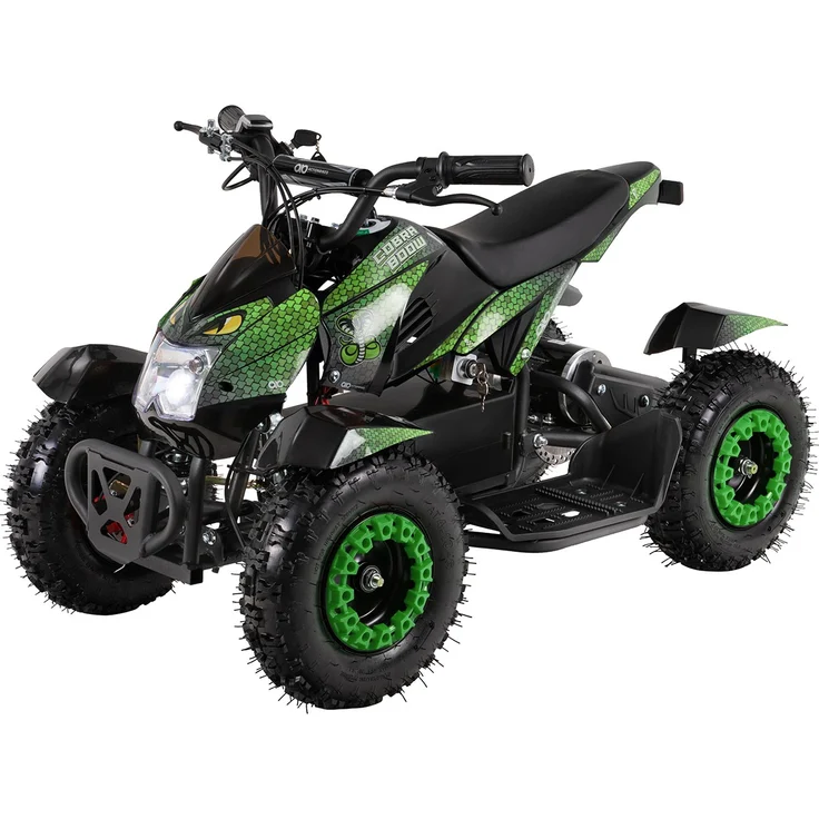 Elektro-Kinderquad Cobra Pocket Mini Quad Kinder ATV Miniquad 800 Watt ab 5 J. (Grün/Schwarz) – Bild 1