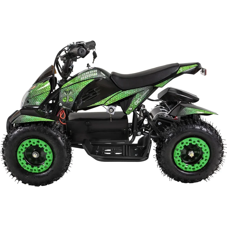 Elektro-Kinderquad Cobra Pocket Mini Quad Kinder ATV Miniquad 800 Watt ab 5 J. (Grün/Schwarz) – Bild 2