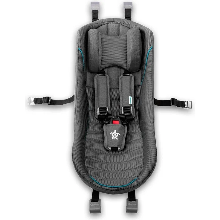 Qeridoo Babyschale für Fahrradanhänger Sportrex, Kidgoo und Qupa in Dunkelgrau – Bild 3