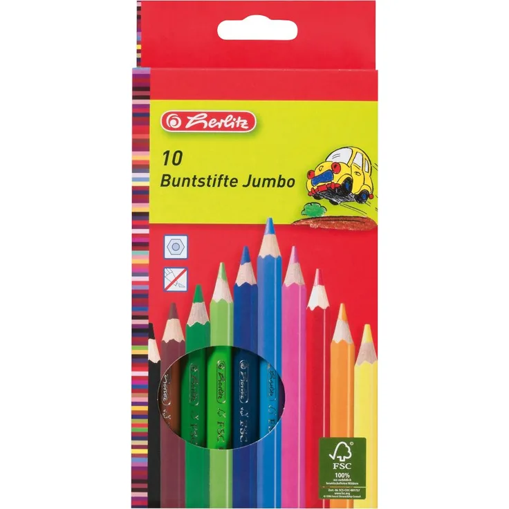 herlitz Buntstifte Jumbo 10 Stück