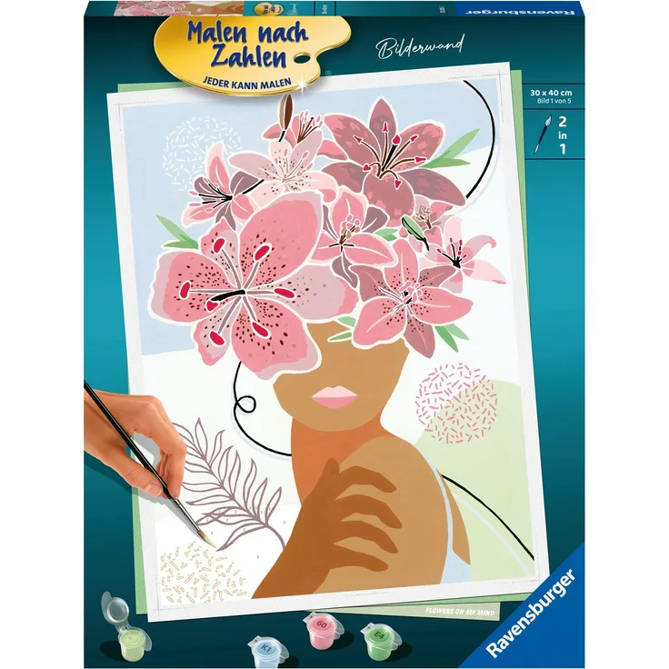 Ravensburger Malen nach Zahlen 20235 – Flowers on my Mind – ab 12 Jahren
