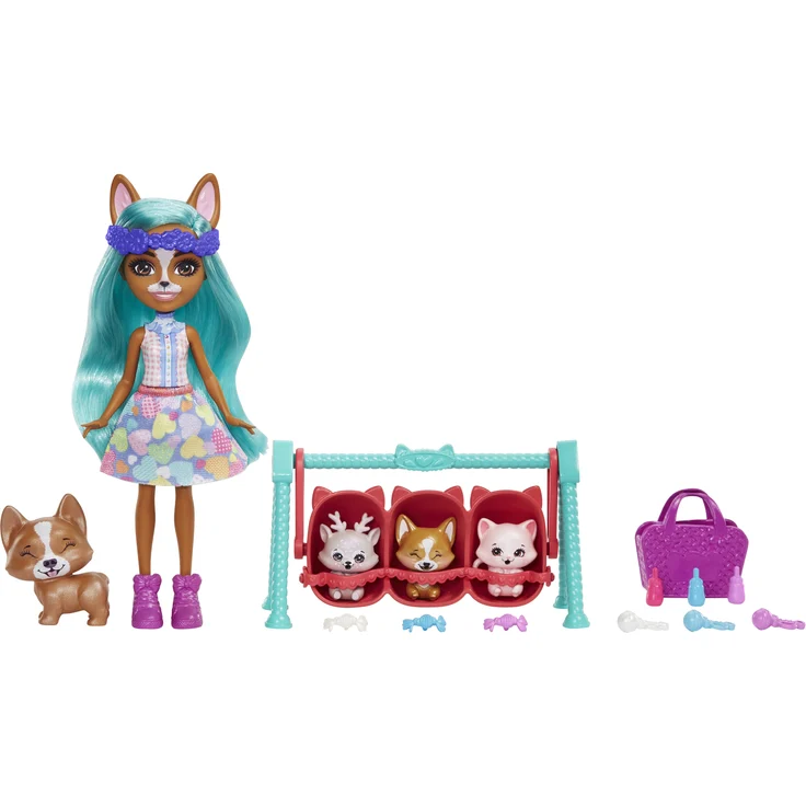 Mattel - Enchantimals Baby Bestie Crizia Corgi & Show – Bild 3