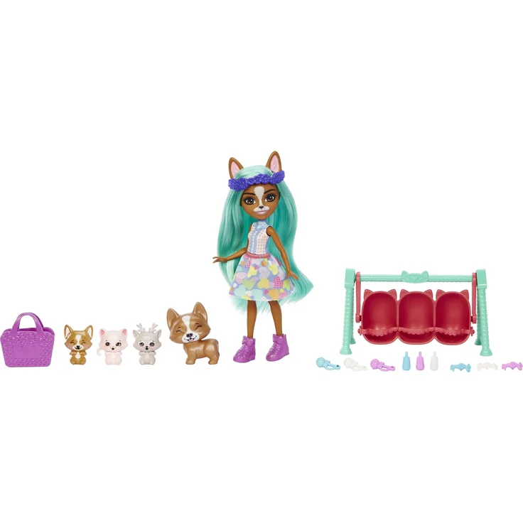 Mattel - Enchantimals Baby Bestie Crizia Corgi & Show – Bild 4