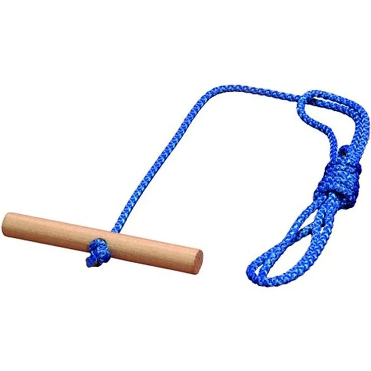 Schlittenleine 120 cm mit Holzgriff