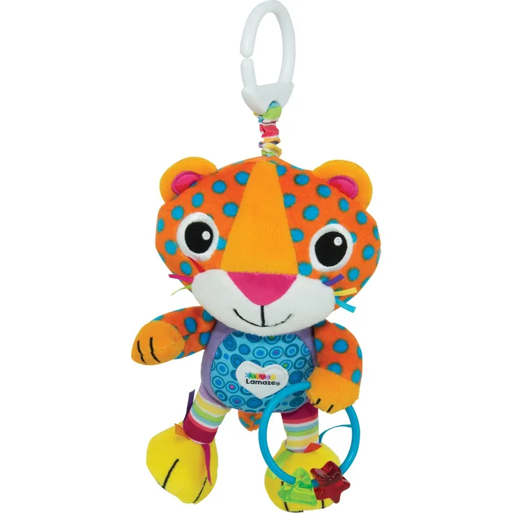 Lamaze LC27563 Baby Spielzeug Lionel, der Leopard Clip & Go | Hochwertiges Kleinkindspielzeug | Greifling stärkt Eltern-Kind-Bindung | Ab 0 Monate
