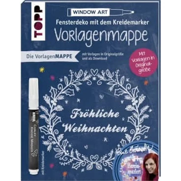 Vorlagenmappe - Fensterdeko mit dem Kreidemarker