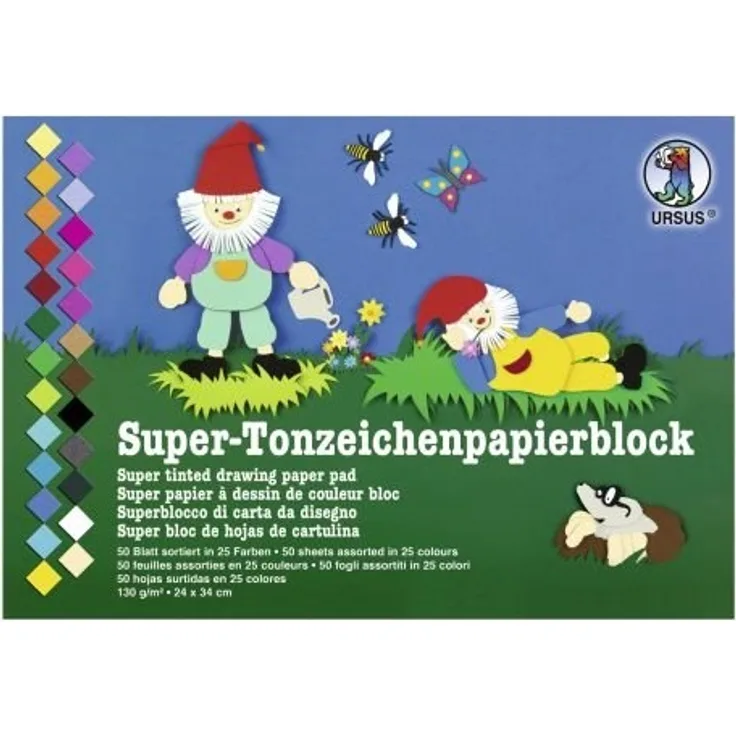 Super-Tonzeichenpapierblock - 50 Blatt